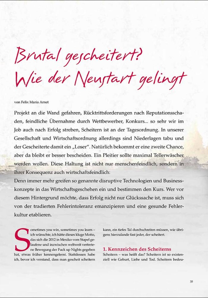 Brutal gescheitert? Wie der Neustart gelingt