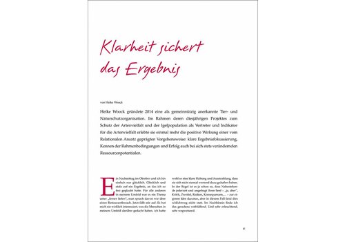 Klarheit sichert das Ergebnis