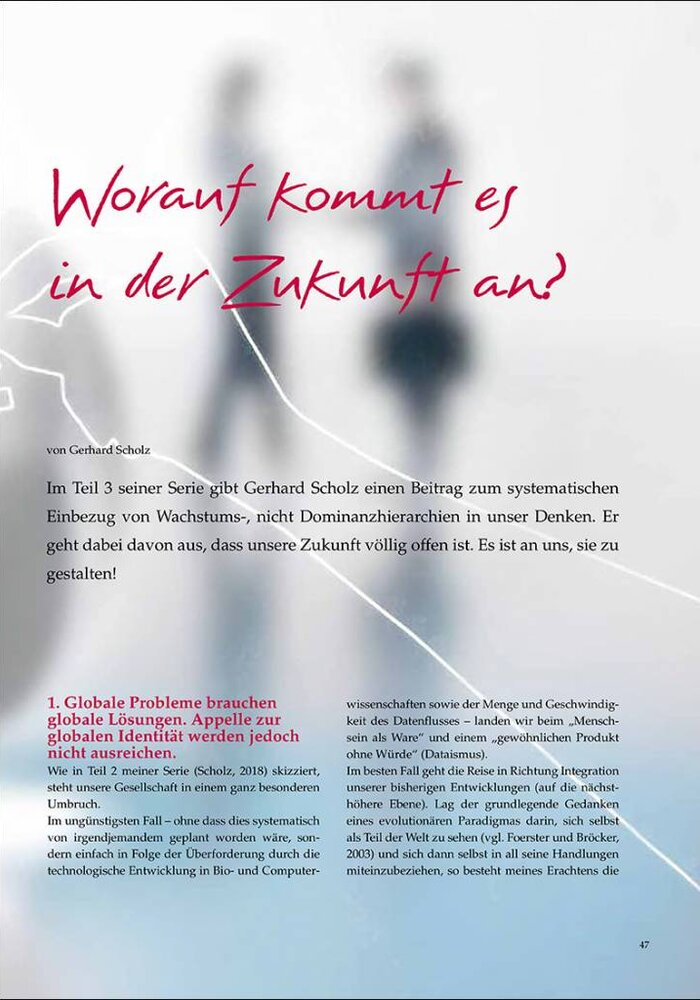 Worauf kommt es in der Zukunft an?