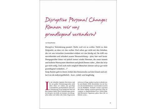 Disruptive Change: Können wir uns grundlegend verändern?