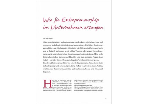 Wie Sie Entrepreneurship im Unternehmen erzeugen