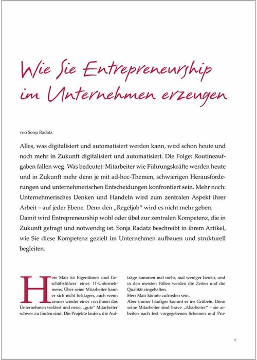Wie Sie Entrepreneurship im Unternehmen erzeugen