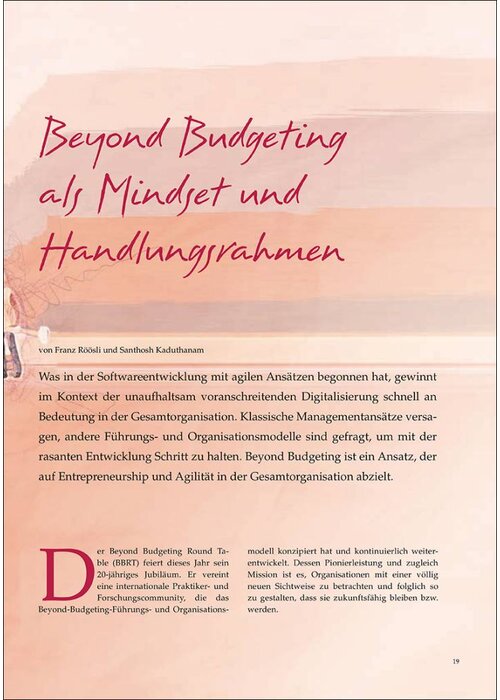 Beyond Budgeting als Mindset und Handlungsrahmen