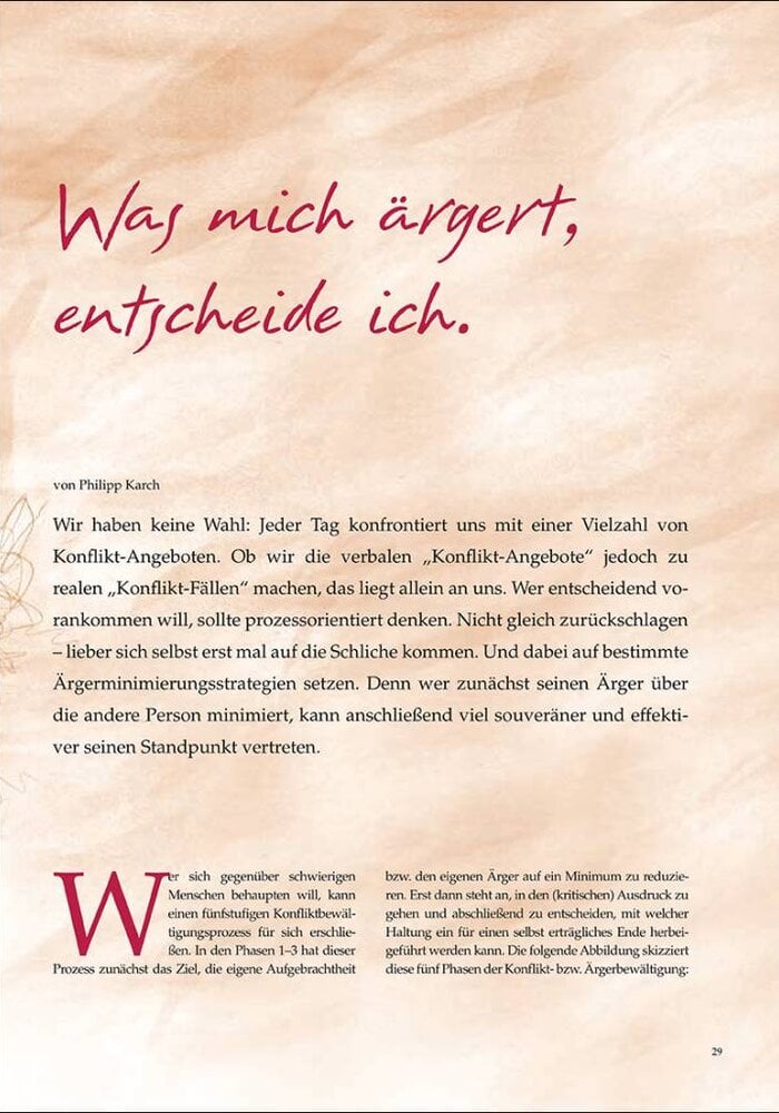 Was mich ärgert, entscheide ich.