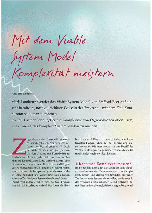 Mit dem Viable System Model Komplexität meistern