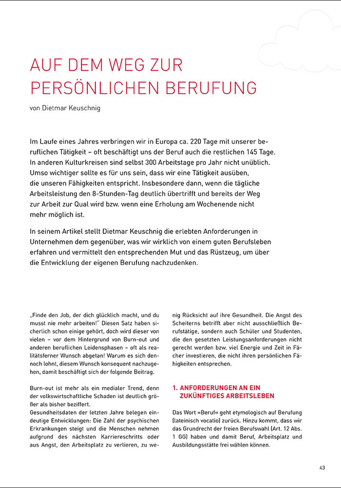 Auf dem Weg zur persönlichen Berufung