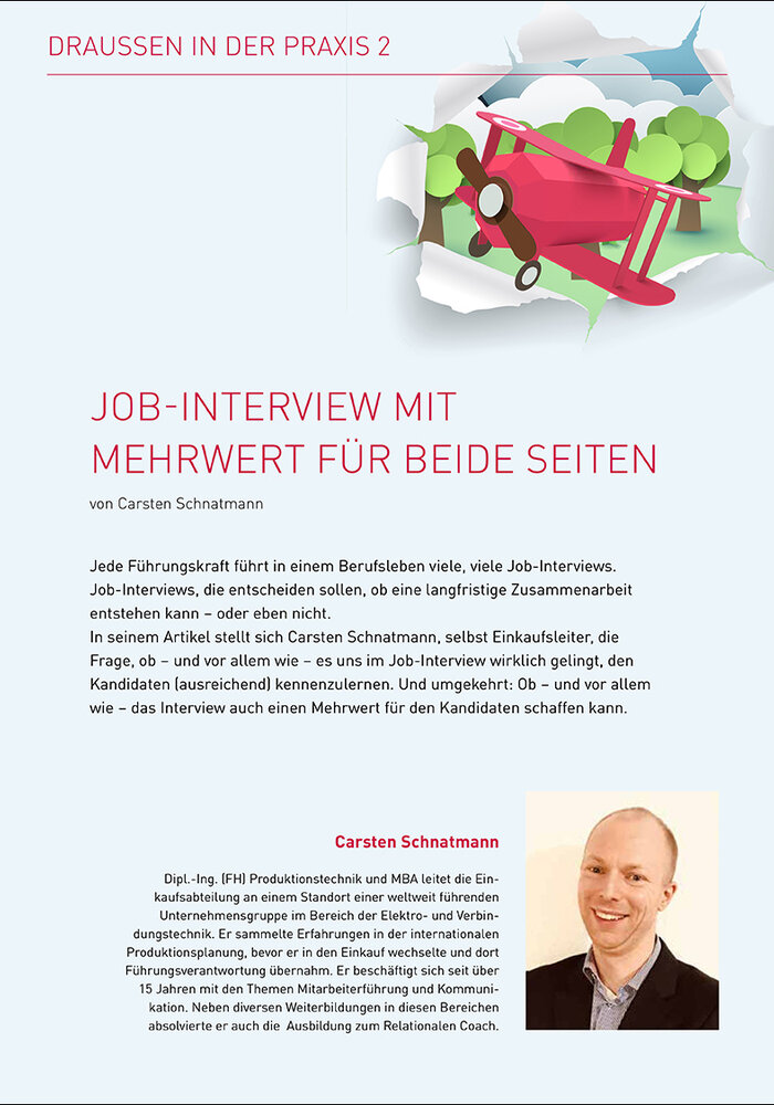 Job-Interview mit Mehrwert für beide Seiten