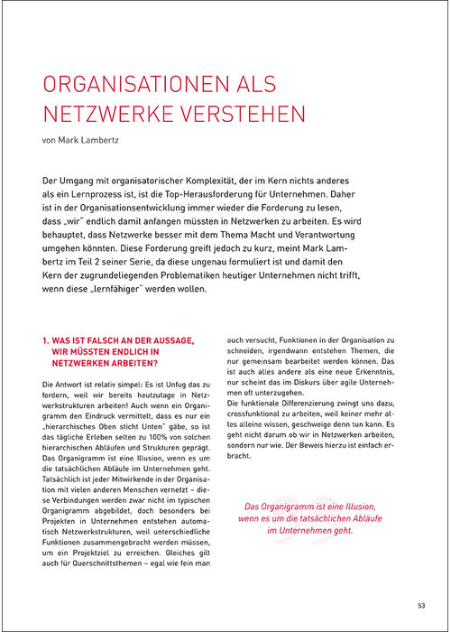 Organisationen als Netzwerke verstehen