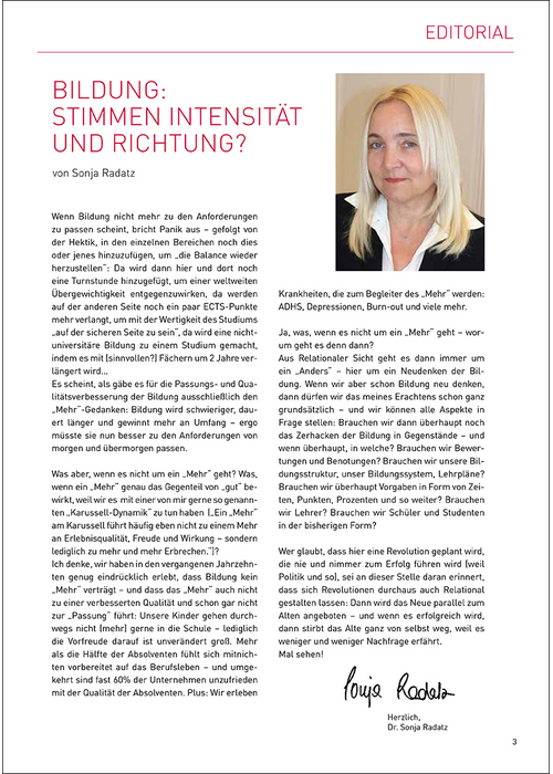 Bildung: Stimmen Intensität und Richtung?
