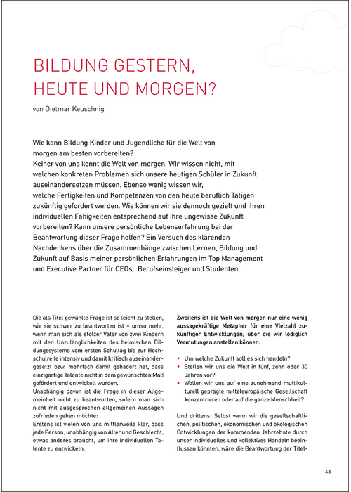 Bildung Gestern, Heute und Morgen?