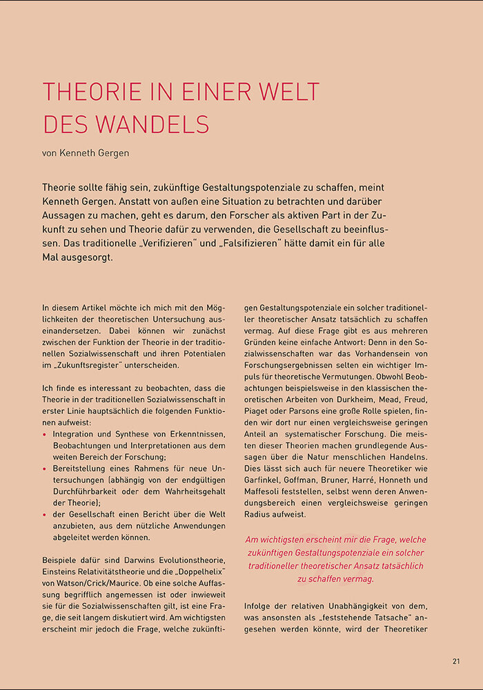Theorie in einer Welt des Wandels