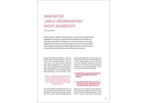 Warum die "agile Organisation" nicht ausreicht