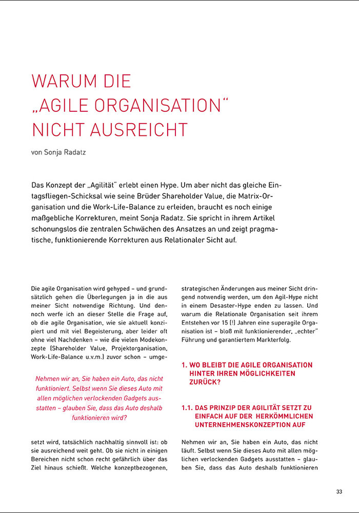 Warum die "agile Organisation" nicht ausreicht