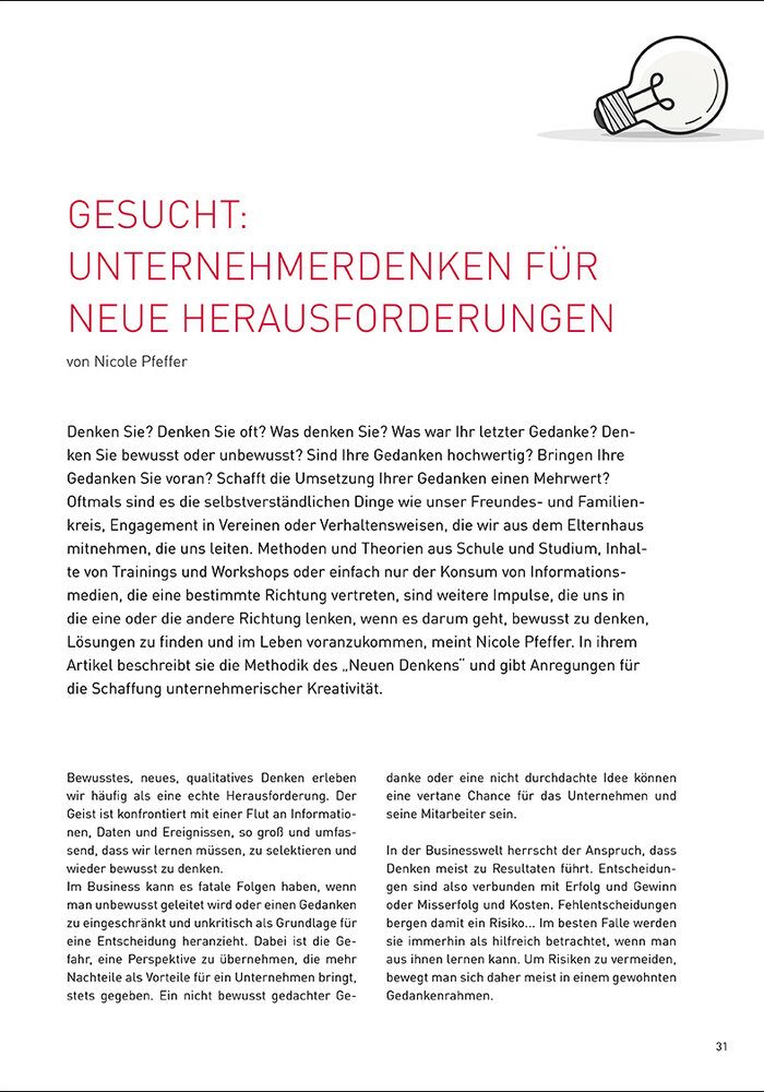 Gesucht: Unternehmerdenken für neue Herausforderungen