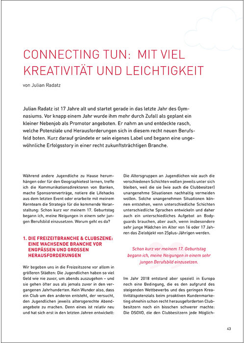 Connecting tun: Mit viel Kreativität und Leichtigkeit
