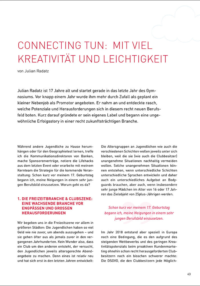 Connecting tun: Mit viel Kreativität und Leichtigkeit