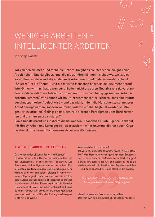 Weniger arbeiten – intelligenter arbeiten