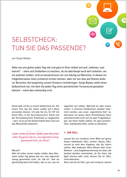 Selbstcheck: Tun Sie das Passende?