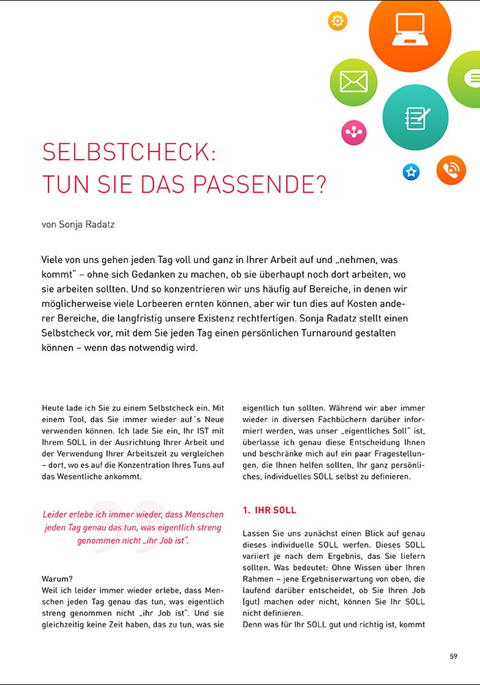 Selbstcheck: Tun Sie das Passende?