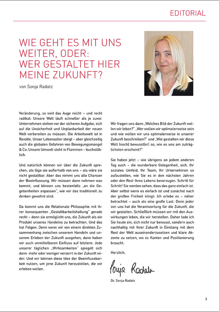 Wie geht es mit uns weiter, oder: wer gestaltet hier meine Zukunft?