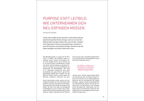 Purpose statt Leitbild: Wie Unternehmen sich neu erfinden müssen