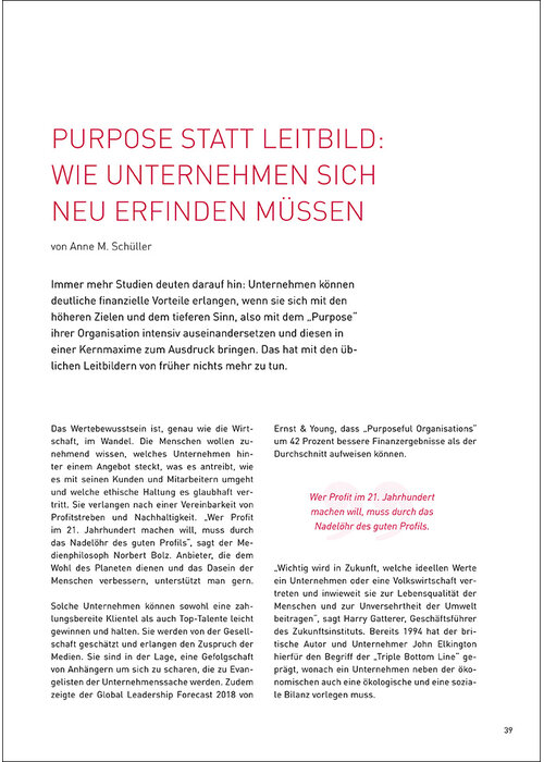Purpose statt Leitbild: Wie Unternehmen sich neu erfinden müssen