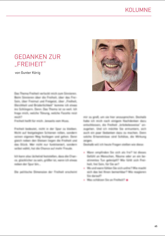 Gedanken zur "Freiheit"