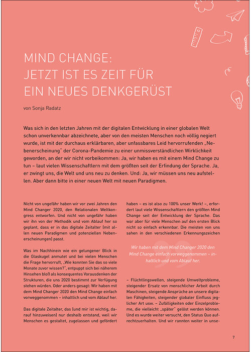 Mind Change: JETZT ist es Zeit für ein neues Denkgerüst!