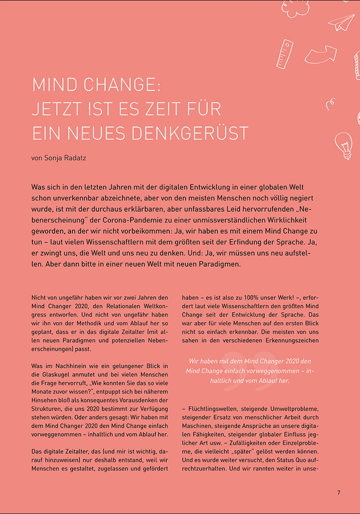 Mind Change: JETZT ist es Zeit für ein neues Denkgerüst!