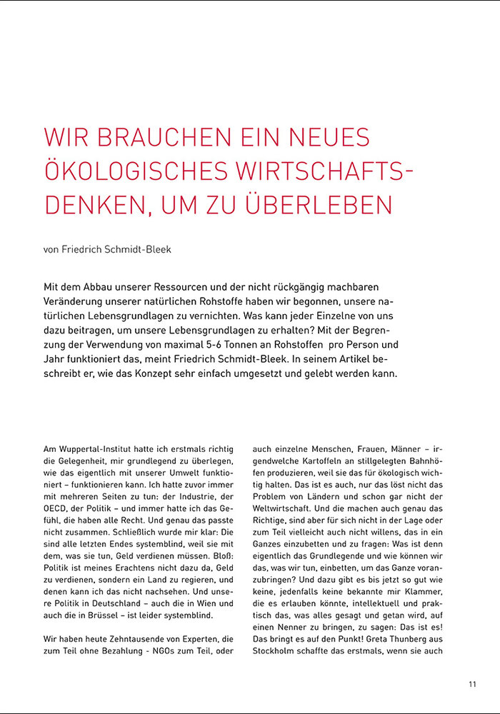Wir brauchen ein neues ökologisches Wirtschaftsdenken, um zu überleben