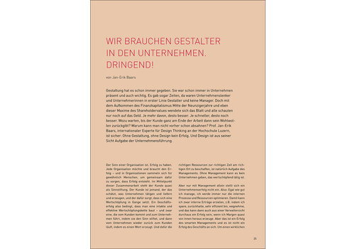 Wir brauchen Gestalter in den Unternehmen. Dringend!