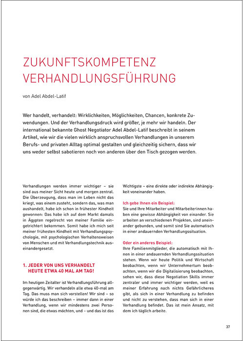 Zukunftskompetenz Verhandlungsführung