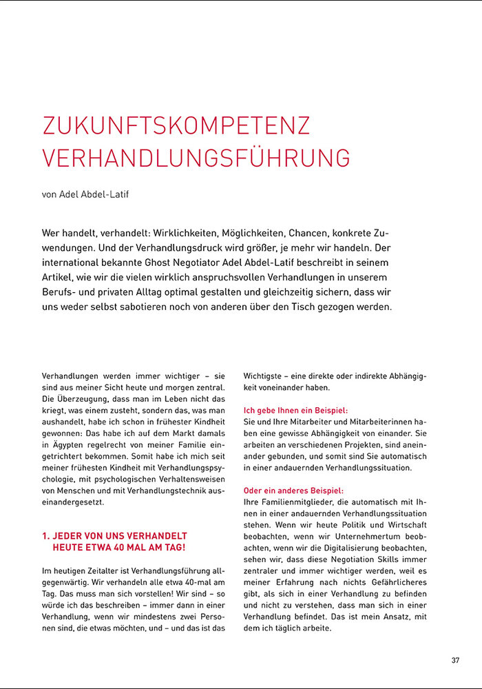 Zukunftskompetenz Verhandlungsführung