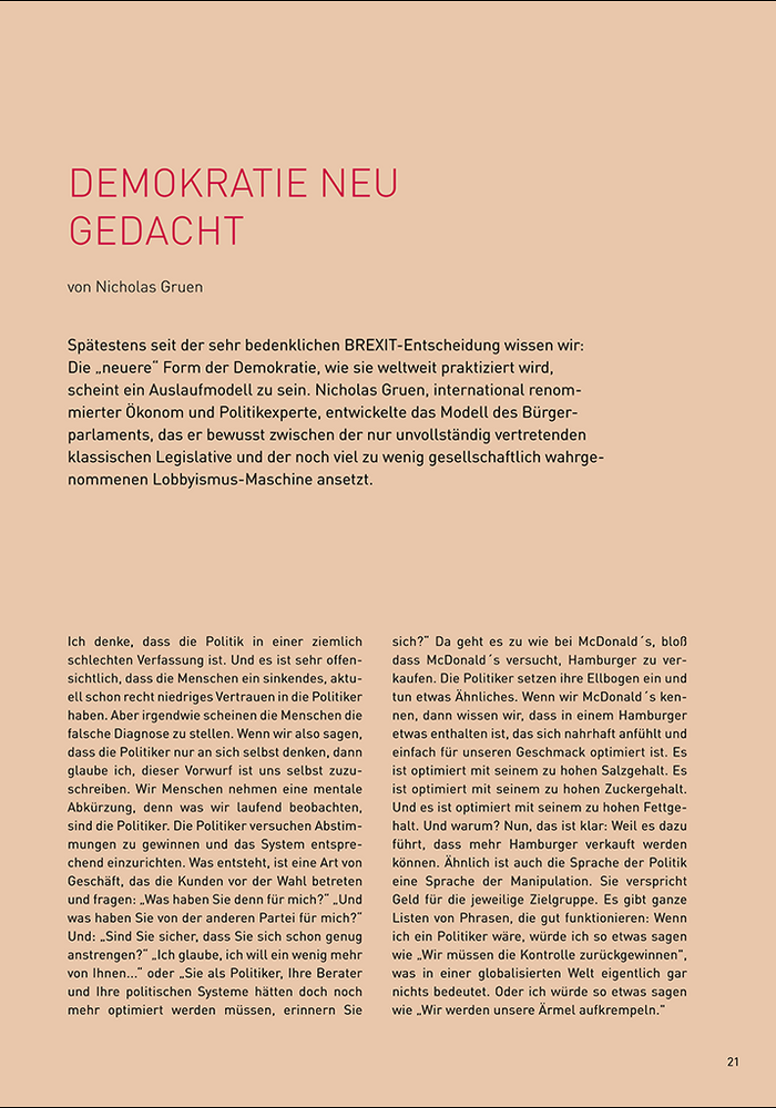Demokratie neu gedacht