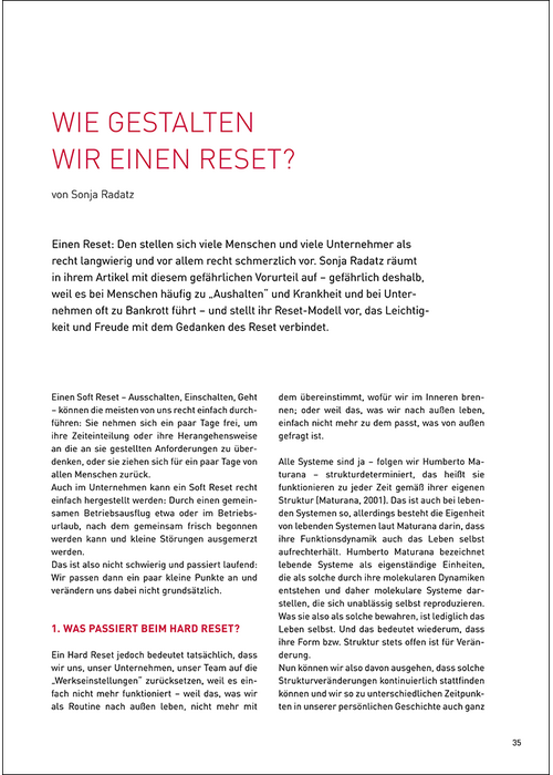 Wie gestalten wir einen Reset?