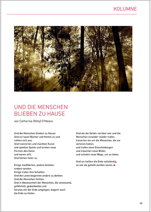 Und die Menschen blieben zu Hause