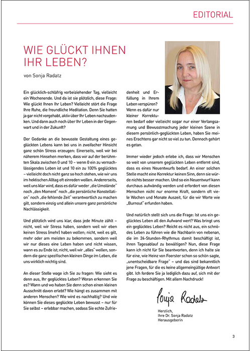 Wie glückt Ihnen Ihr Leben?