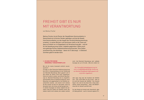 Freiheit gibt es nur mit Verantwortung