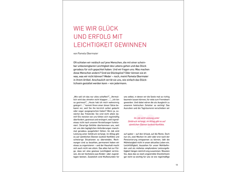 Wie wir Glück und Erfolg  mit Leichtigkeit gewinnen