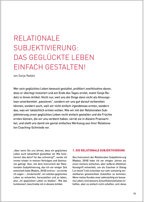 Relationale Subjektivierung: Das geglückte Leben einfach gestalten
