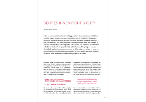 Geht es Ihnen Richtig Gut?