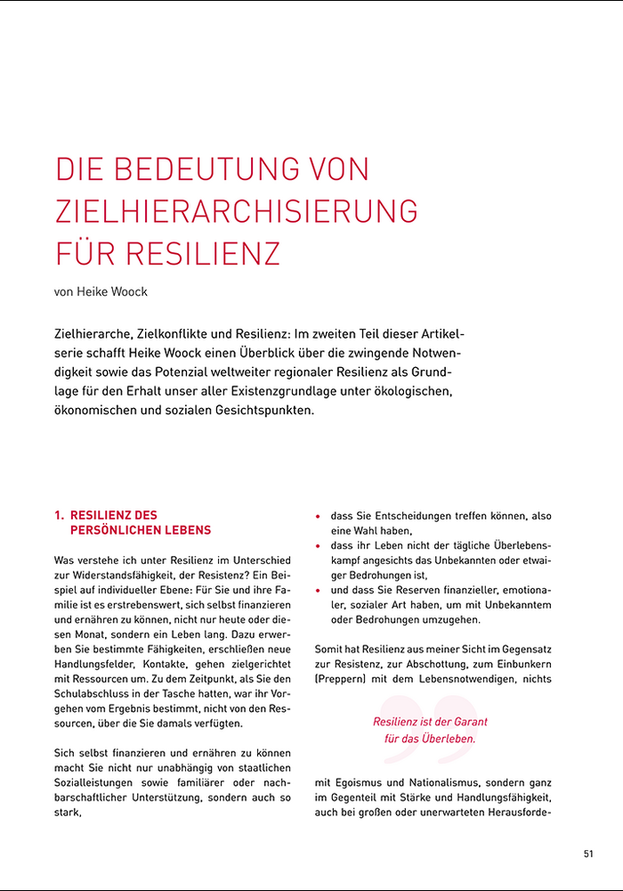 Die Bedeutung von Zielhierarchisierung für Resilienz