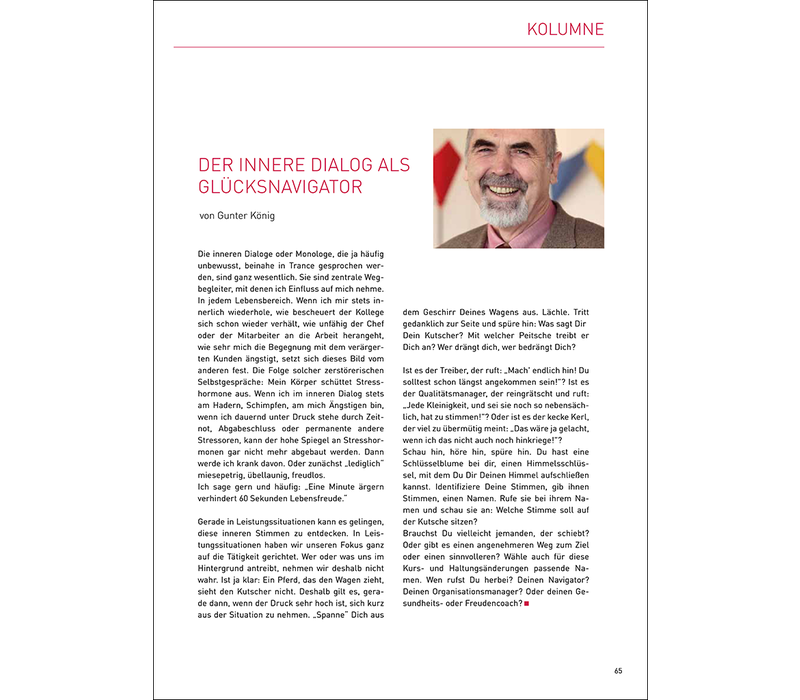 Der innere Dialog als Glücksnavigator