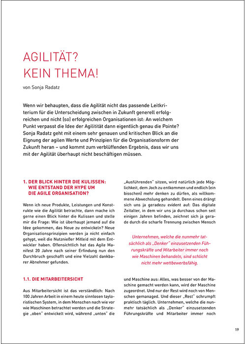 Agilität? Kein Thema!
