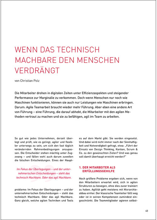 Wenn das technisch machbare den Menschen verdrängt