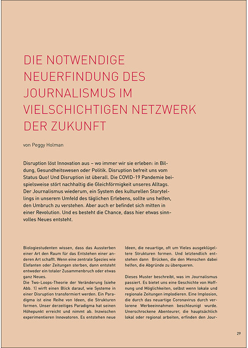 Die Neuerfindung des Journalismus im Netzwerk der Zukunft