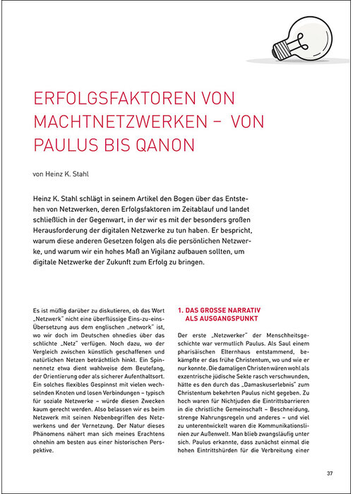 Erfolgsfaktoren von Machtnetzwerken – von Paulus bis Qanon
