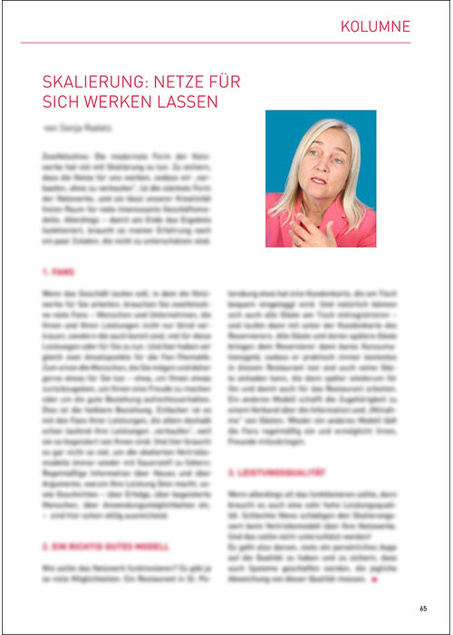 Skalierung: Netze für sich werken lassen