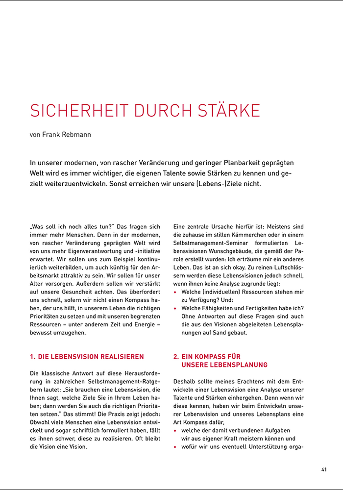 Sicherheit durch Stärke