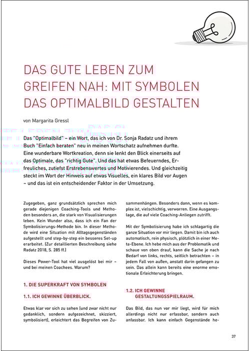 Das gute Leben zum greifen nah: mit Symbolen das Optimalbild gestalten